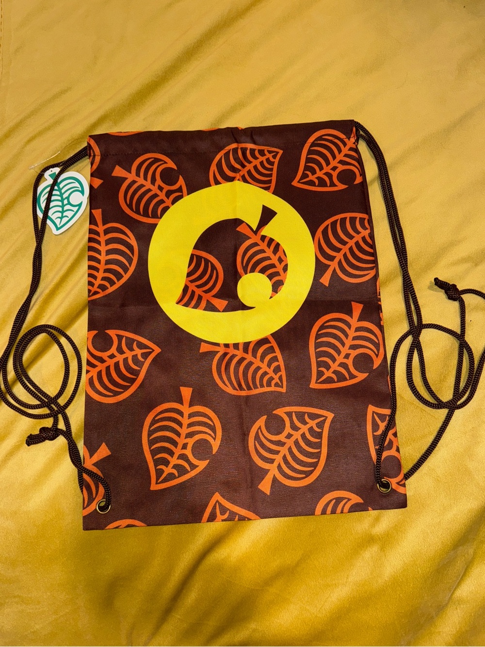 Animal crossing drawstring backpack